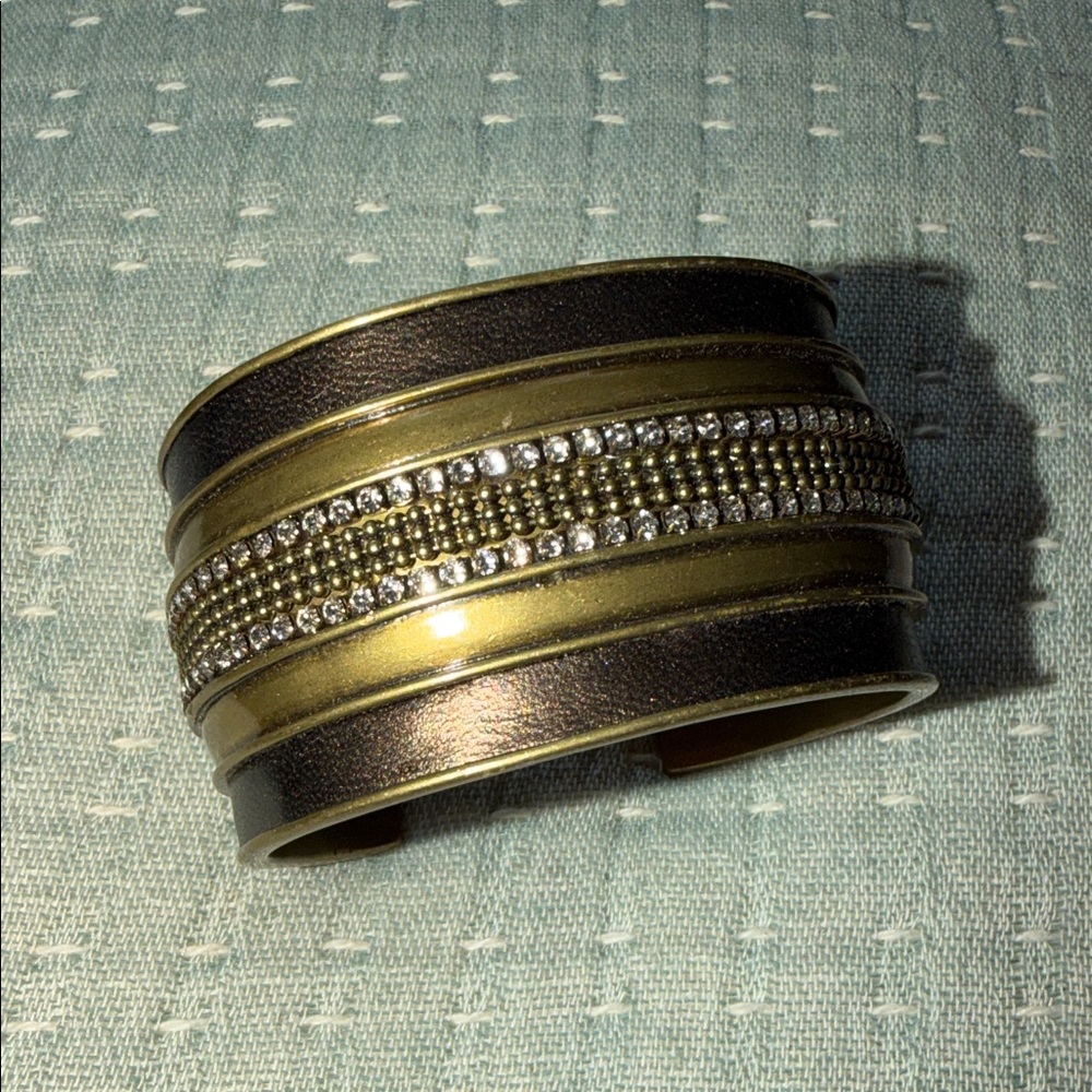 Vintage Brass KR Cuff Bracelet